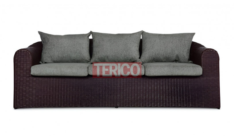 Диван из искусственного ротанга "Ампир" 2200x900x750h